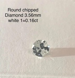 Loose Chipped Diamond 1=0.16 Carat - Picture 1 of 4