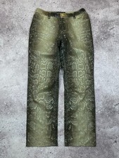 ROBERTO CAVALLI VINTAGE SNAKE PRINT STRETCHED JEANS RARE