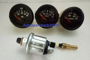 electrical gauges set- Volt gauge Temp Gauge Oil pressure gauge with SENDER BB - Picture 1 of 3