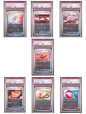 PSA 10 Sequential Japanese Pokemon 151 Masterball Reverse bulk sale of 7 pieces