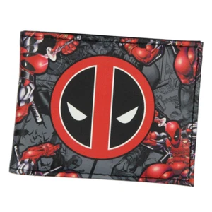 Bioworld Deadpool Sublimated Allover Action Scene With Logo Bi-Fold Wallet - Picture 1 of 3