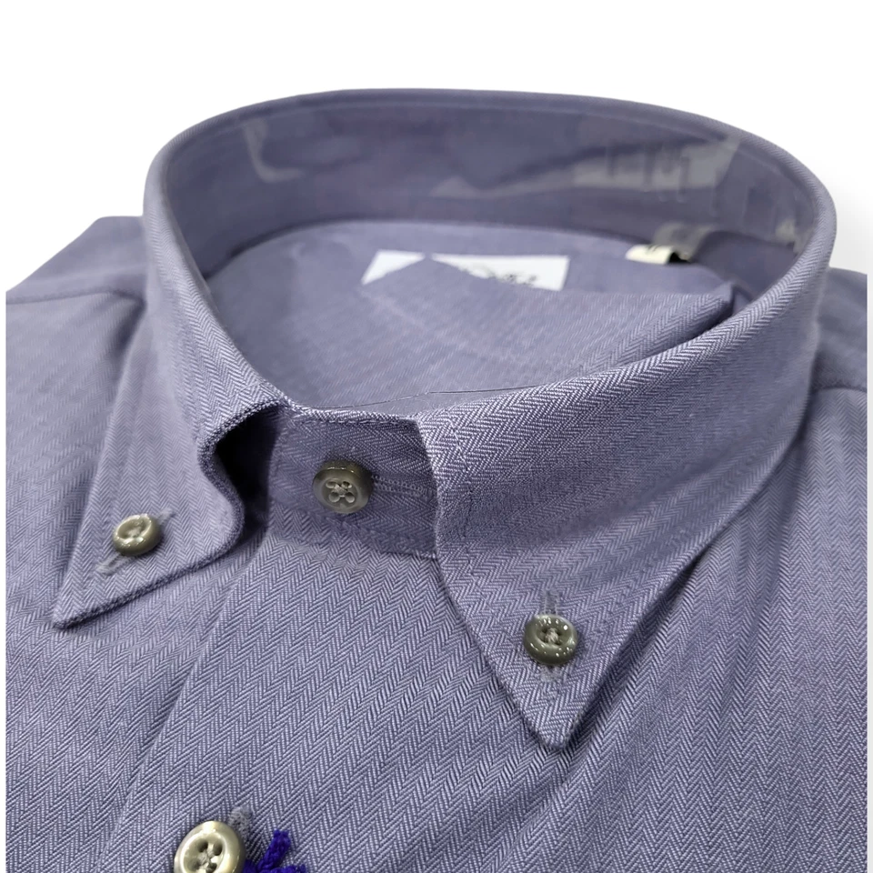 Camicia UOMO regular trama spigata cotone flanellato 41 - 45 - 3XL - Immagine 1 di 1