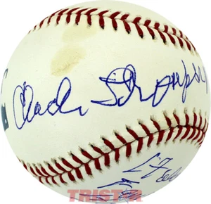 CHUCK THOMPSON FIRMADO BÉISBOL INSCRITO SALÓN DE LA FAMA CORTE 93 PSA ORIOLES POTROS - Imagen 1 de 3