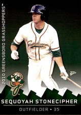 2010 Greensboro Grasshoppers Multi-Ad #26 Sequoyah Stonecipher San Diego CA Card