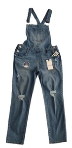 Wallflower Juniors Insta Stretch Tomboy Jeans Size Large Destructed Blue Denim  - Picture 1 of 5