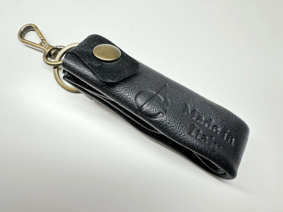 Llavero bolsa tubo cuero genuino hecho en italia Foto 1 de 4