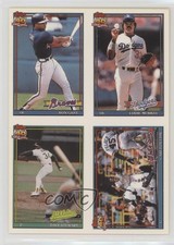 1991 Cracker Jack Series 2 Uncut Panel Ron Gant Eddie Murray Carlton Fisk HOF