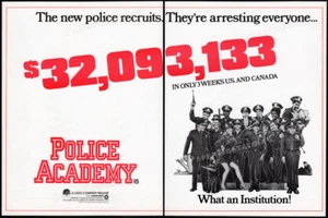 POLICE ACADEMY - Original 1984 Trade AD / poster _ Kim Cattrall _ Bubba Smith - Picture 1 of 3
