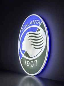 Atalanta Insegna la dea targa luminosa Bergamo calcio logo lighted led serie a - Foto 1 di 7