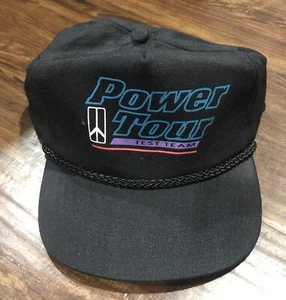 Vintage 80’s/90’s OLDSMOBILE Black Snapback ‘Power Tour Test Team’ Hat Cap Clean - Picture 1 of 6