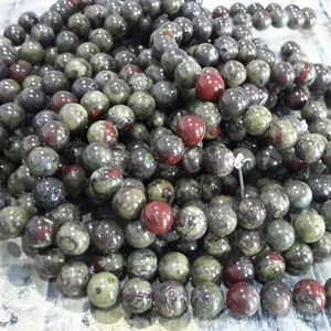 Natural Dragon Blood Jasper, 10mm Approx 35pce Strand. Free postage. Oz Seller - Picture 1 of 3