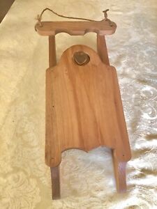 Handmade Wooden Decoration Sled , Just Waiting For Your Inspiration. 18” L x 9”w