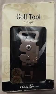 Rare Eddie Bauer Multi-Use Metal Golf Divot Tool , Ball Marker Ect. - Image 1 of 4