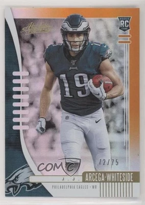 2019 Panini Absolute Orange Spectrum /75 JJ Arcega-Whiteside #123 Rookie RC - Image 1 of 2