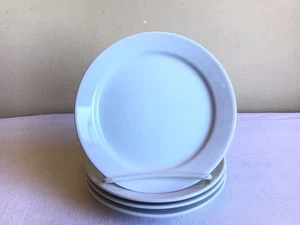 Lot OF 4 Williams Sonoma Essential White Solid Round Bread Appetizer Plates - Picture 1 of 4