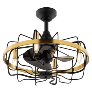 Vaxcel Lighting F0127 21" 3 Blade Indoor LED Ceiling Fan - Brass - Picture 1 of 12