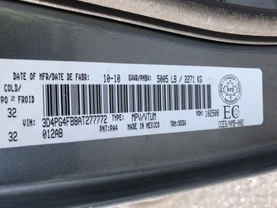 Used Rack and Pinion Assembly fits: 2010 Dodge Journey Power Rack and Pinion FWD Foto 1 de 4