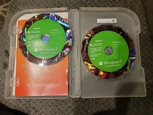 Microsoft Windows 7 Home Premium for 32 Bit and 64 Bit Discs With Key - Picture 1 of 4