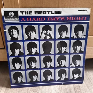The Beatles A Hard Days night 1964 UK Mono Vinyl LP 481-3N 482-3N - Picture 1 of 24