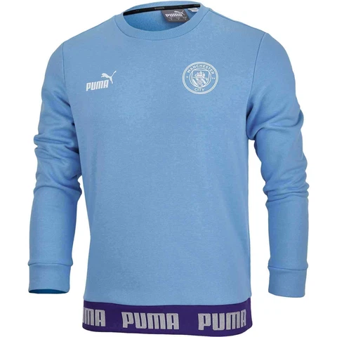 Puma Manchester City FC Soccer Crewneck Sweater Men's Size M (756133-27) NEW Cover