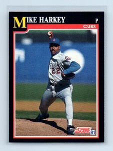 1991 Score Straight from the Pack Mike Harkey Chicago Cubs #322