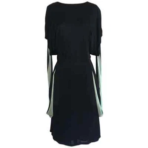 Unworn 2008 Alexander Mcqueen Black Jersey Draped Strap Dress NWT IT 42 6 - Picture 1 of 8