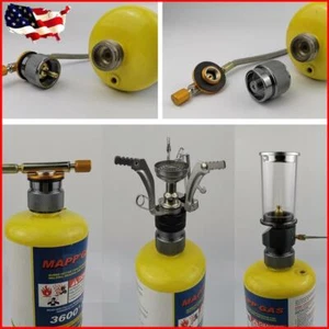 Outdoor Camp Propane Conversion Adapter Stove Cylinder Canister Head Converter - Picture 1 of 7