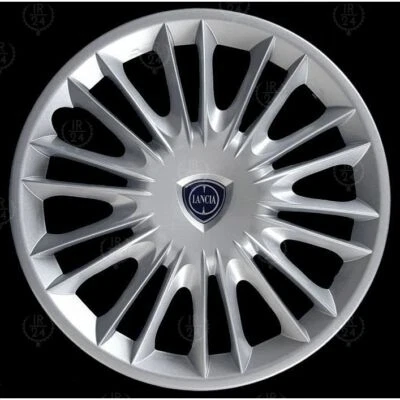 COPPA RUOTA COPRICERCHIO PER LANCIA NEW Y ORO DIAM. 15" LOGO CROMATO - K193L194 - Immagine 1 di 4