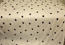 Pillowfort White w/Black Polka Dot CottonBlend Shower Curtain OEKO-TEX  72" x72"