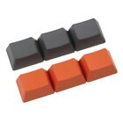 6PCS OEM Profile 1.25U No Engraved Keycap for Mechanical Keyboard Orange Gray