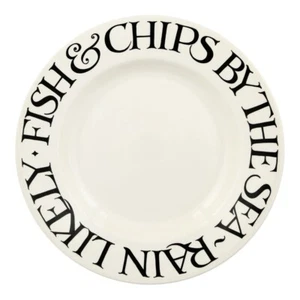 Emma Bridgewater Black Toast Fish and Chips Dinner Plate 1 x 27cm, Ceramic - Picture 1 of 3