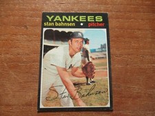 1971 TOPPS STAN BAHNSEN #284 NEW YORK YANKEES HIGH GRADE BEAUTIFUL LOOKING CARD