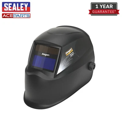 Sealey S01000 Auto Darkening Welding Helmet Shade 11 Solar Powered For MIG TIG