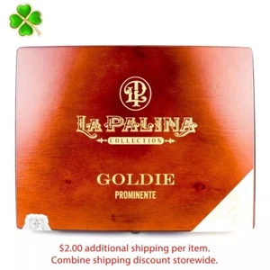 Caja de cigarros de madera vacía La Palina Goldie Prominente 10,5" x 8,25" x 1,5" - Imagen 1 de 12