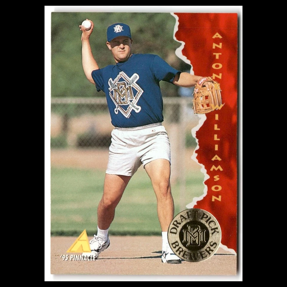 Antone Williamson Rookie #169 1995 Pinnacle Milwaukee Brewers Baseball Card MLB - Image 1 of 3