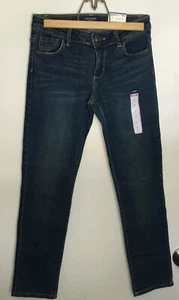 Girls Skinny Jeans Sz 10 Reg Arizona Stretch Rock Wash Denim Adjust Waist NEW - Picture 1 of 8