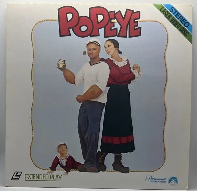 Popeye, LaserDisc, Extended Play, Robin Williams, Shelley Duvall, Like New!172 - Image 1 of 2
