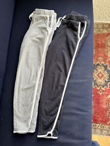 Tea Jogger Sweatpant Girls Lot 2 Pieces One Gray And One Black Sz 10
