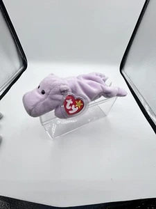 beanie babie Happy The Lavender Hippo - Picture 1 of 15