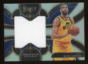 2023-24 Select Silver Prizm Rudy Gobert Jazz Throwback Patch - Picture 1 of 2