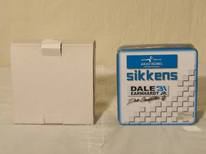 Dale Earnhardt Jr. 1997 #31 Sikkens Blue & White car set w/ Metal Tin box - Picture 1 of 11