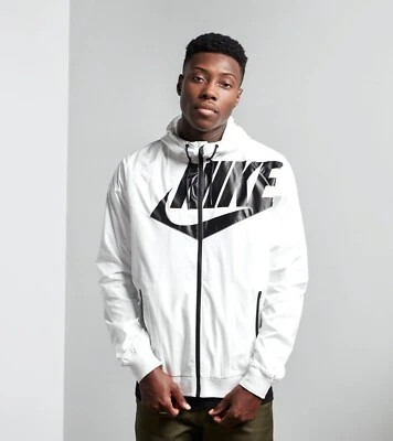 Veste Nike Vintage Y2K En Nylon Windrunner Noire Édition Rétro Pour Hommes - Photo 1/4