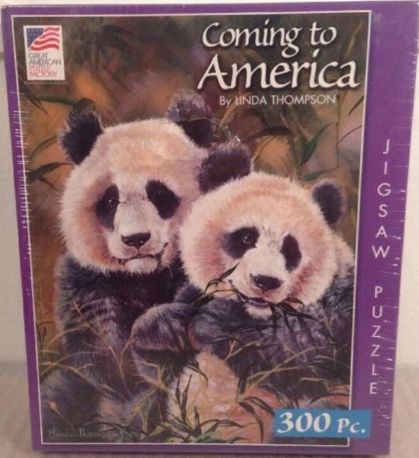 GREAT AMERICAN PUZZLE FACTORY "COMING TO AMERICA" BY LINDA THOMPSON 300 PIECES - Image 1 of 1