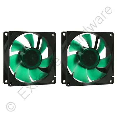 2 x Pack Nanoxia Deep Silence 80mm Quiet PC Case Fans 1200 RPM 15.8 CFM 13.6 dBA - Image 1 of 4