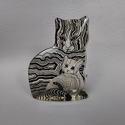 Abraham Palatnik Cat Lucite Acrylic Figurine Sculpture Op Art MCM Vtg 1960s - Image 1 of 4