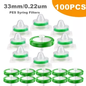 Simpure 100x Sterile PES Membrane Syringe Filter 33mm 0.22µm HPLC Hydrophilic US - Picture 1 of 13