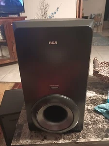 RCA RT2770 Home Theater Subwoofer Only Black Tested to 8 Ohms Impedance - Picture 1 of 5