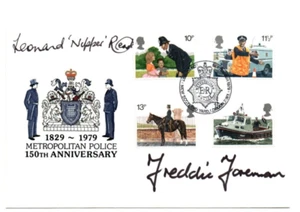 Freddie Foreman & Leonard Nipper Read (Krays) Original Hand Signed FDC COA AFTAL - Picture 1 of 5