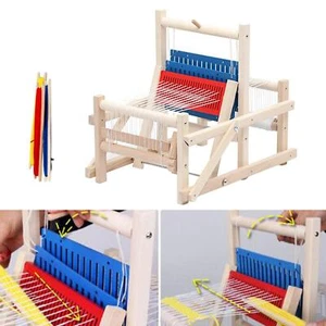 Traditional DIY Weaving Toys Weaving Loom Kit Frame Kit Tabletop Puzzle Toys - Picture 1 of 7