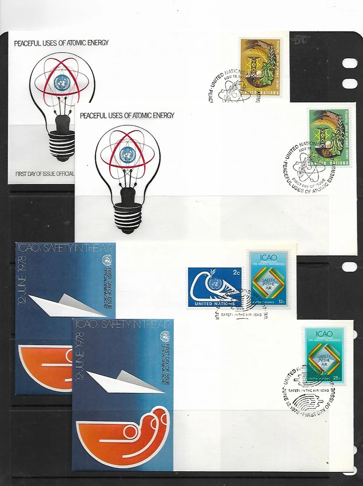 Naciones Unidas Nueva York Sobres Primer Día del año 1978 (EW-914) - Imagen 1 de 1